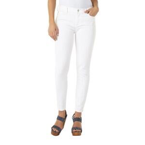 Liverpool Jeans Company Women 4/27 White Penny Ankle Skinny Jeans Size 4